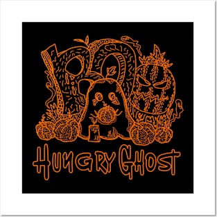 Hungry Ghost - Happy Happy Halloween Posters and Art